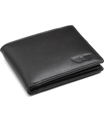 HIDEFLIX 100% Leather Solid Men's Regular Wallet With 7 Slots For Card ( Black , Pack of 1 )