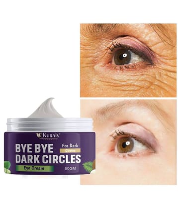 KURAIY Pure Under Eye Cream Enriched to Remove Dark Circles & Wrinkles (50 g) Pack Of 2