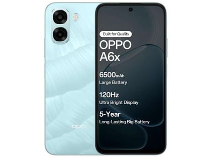 OPPO A6X 4G Smartphone 4GB RAM, 64GB Storage Smooth Performance - Ice Blue OPPO A6X 4G Smartphone 4GB RAM, 64GB Storage Smooth Performance - Ice Blue
