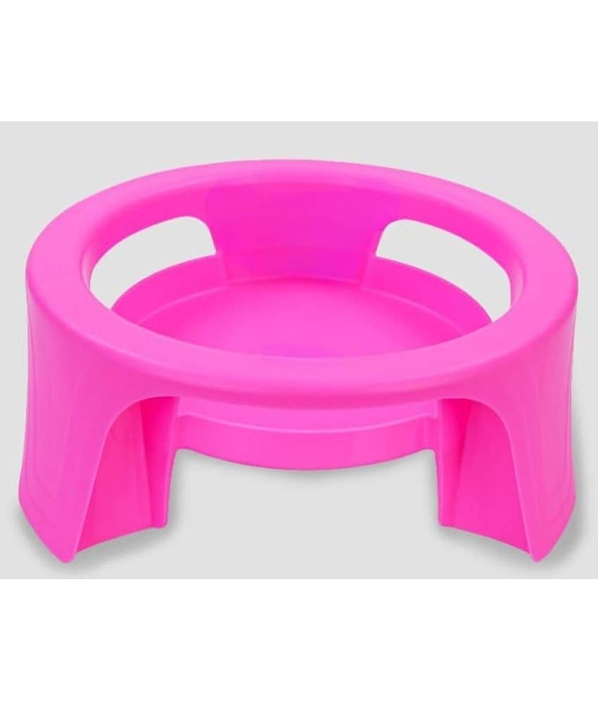 FIT4CHEF Pink Polypropylene Matka Stand ( Pack of 1 )