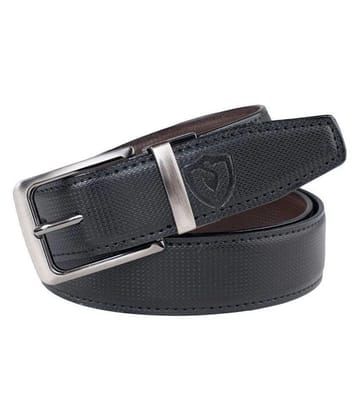 Keviv Black Leather Casual Belt - 50