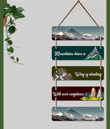 Saf Wood Rectangular Decoratives Panel Multi - Pack of 1