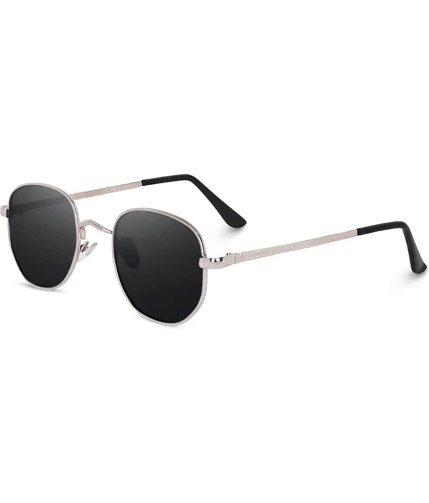 mahek accessories Silver Oval Sunglasses ( Pack of 1 )