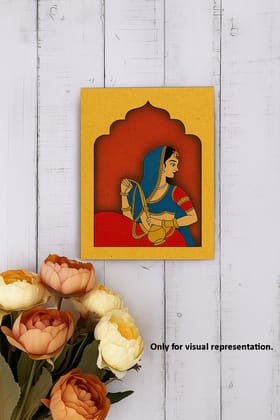Dbeautify's Traditional Rajasthani Lady MDF Wall Hanging