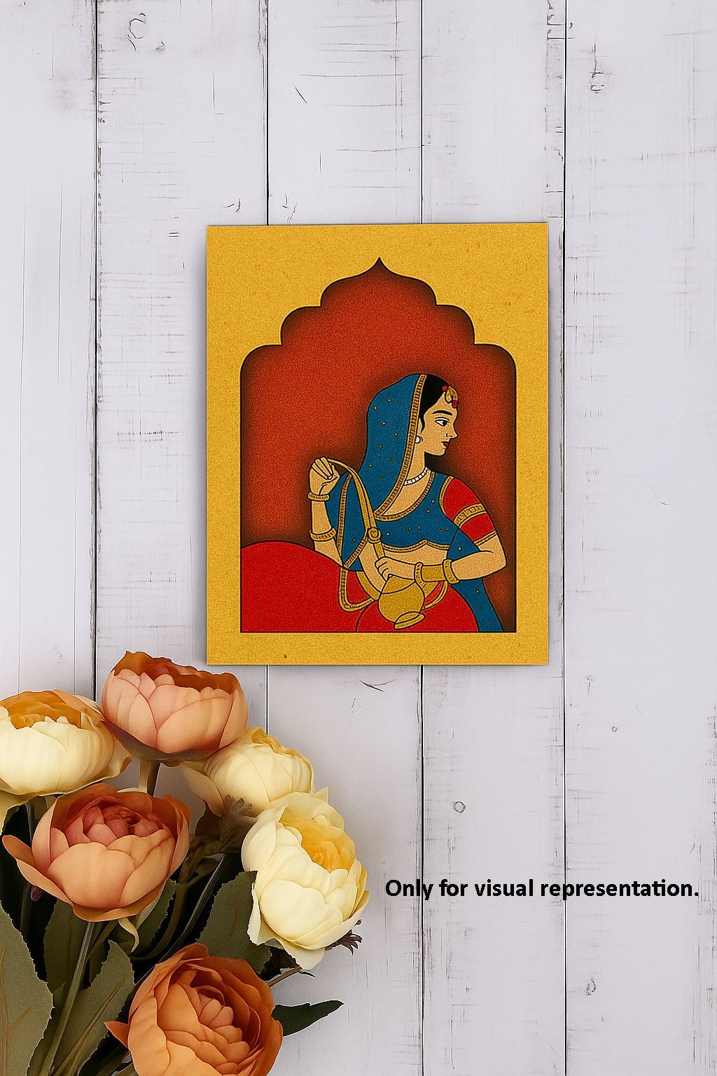Dbeautify's Traditional Rajasthani Lady MDF Wall Hanging