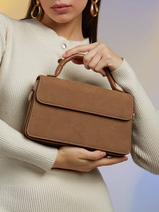 The Core Suede Sling Bag-Sling bag