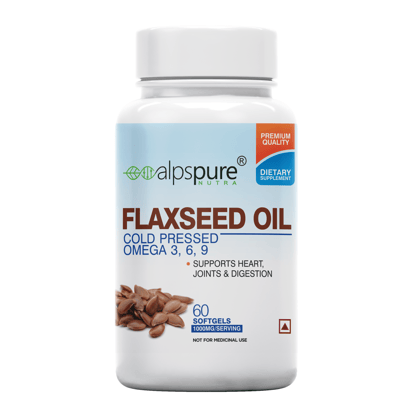 Flaxseed Oil Softgel-60 Capsules