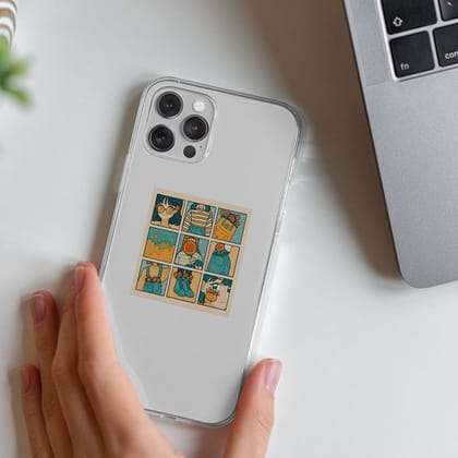 Aesthetic Floral Girl Transparent Custom Slim Soft Cases