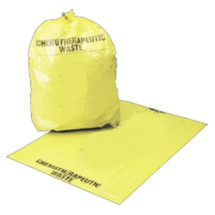 Enviclean Yellow Garbage Bag (100 kg) | Specialized Waste Packaging | Plain Finish Sanitation Bags