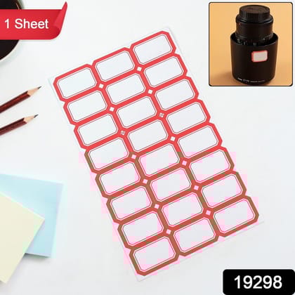 Multipurpose Writable Blank Label Sticker Sheets (1 Sheet)
