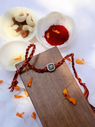 Rudra Red Om Rakhi-Red