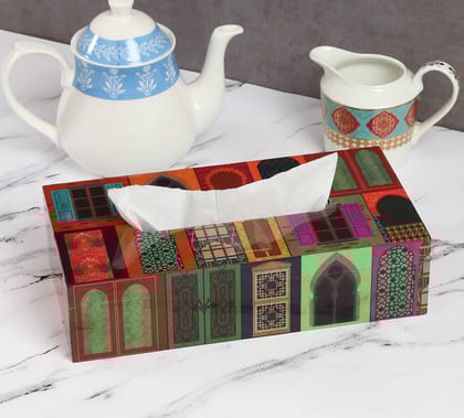 Mughal Doors Reiteration Tissue Box Holder