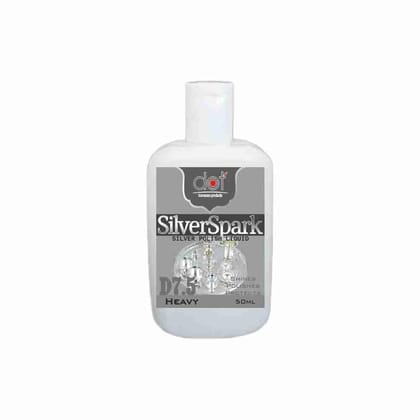 DOT Silver Polish Cleaning Liquid 50ml - Instant silver Cleaner and Polish, tarnish removal, Long Last, No Ammonia, No Black Marks - RUB or DIP