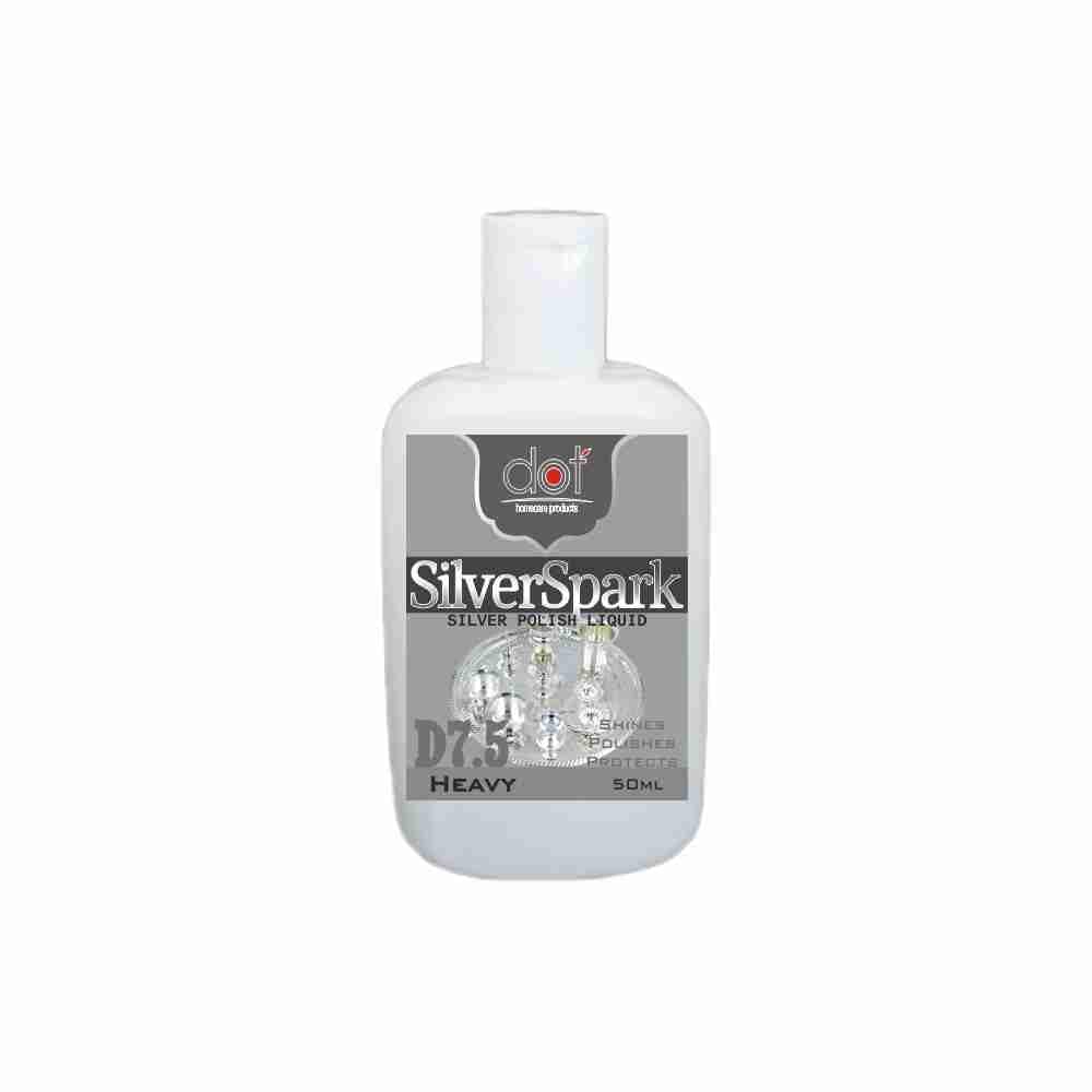 DOT Silver Polish Cleaning Liquid 50ml - Instant silver Cleaner and Polish, tarnish removal, Long Last, No Ammonia, No Black Marks - RUB or DIP