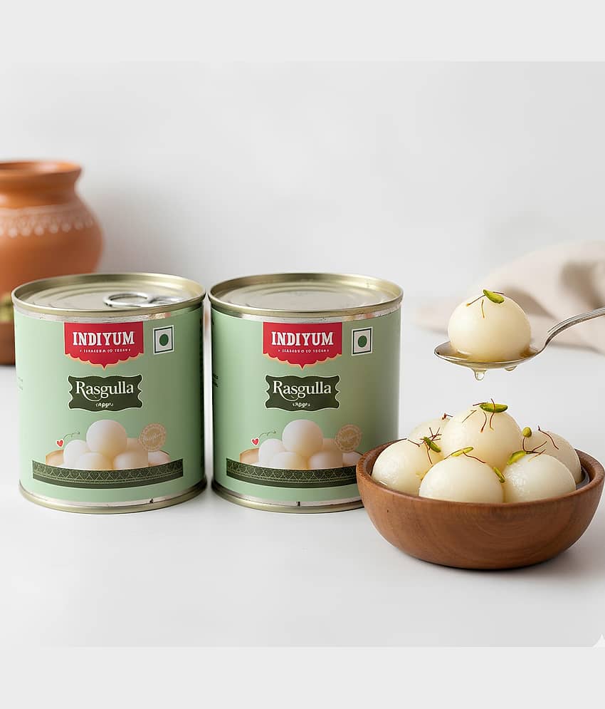 Indiyum Rasgulla 500 gm Pack of 2