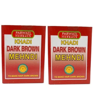 Khadi Herbal Brown Mehandi Natural Henna 200 gm Pack of 2