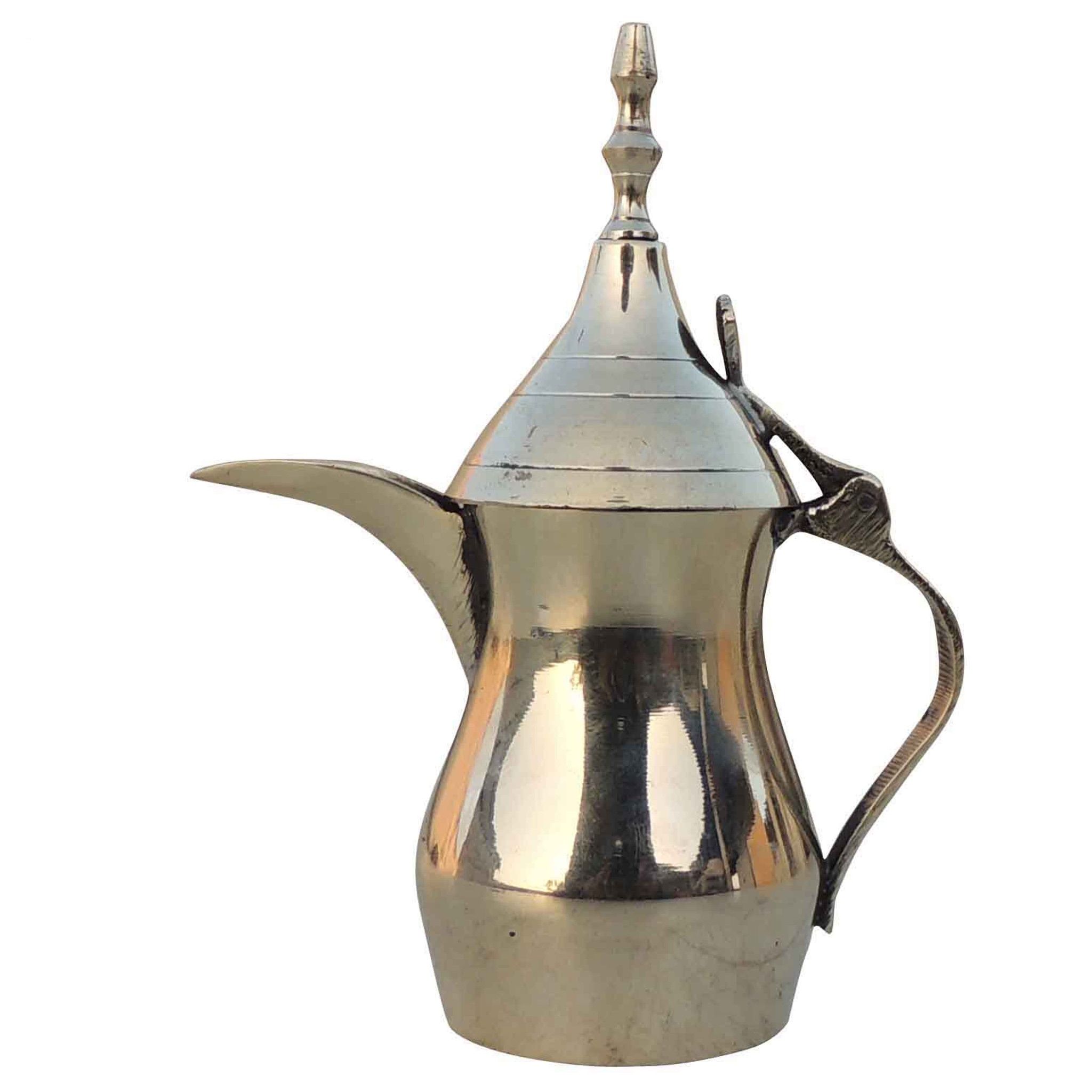 Brass Showpiece Arabic Dallah, Coffee Tea Pot (ZMAS581 B)
