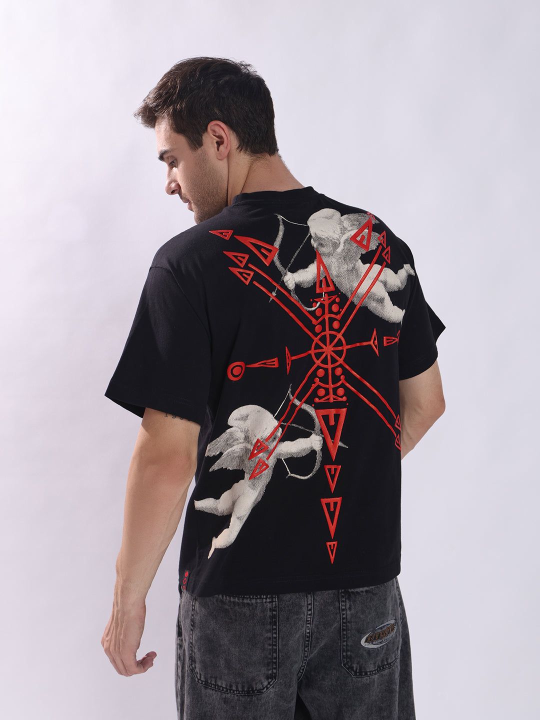 The Cupid Oversized Black T-Shirt – Bold Streetwear | PUNK-XS / Black