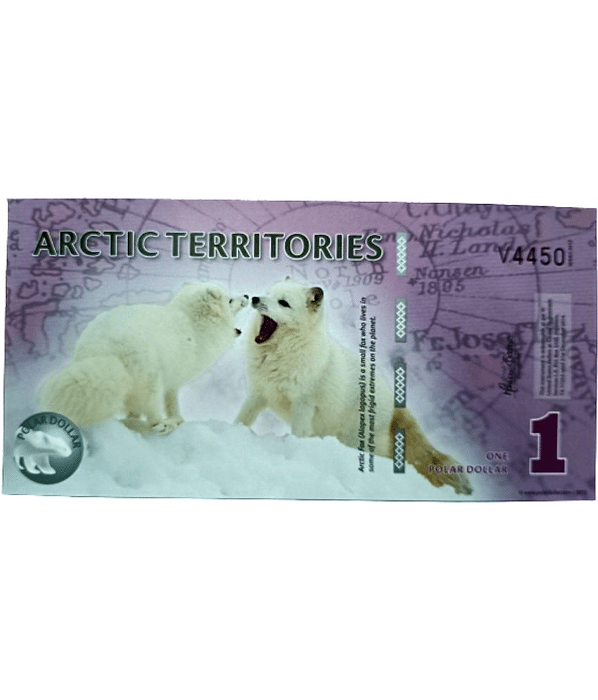 SUPER ANTIQUES GALLERY - 1 POLAR DOLLAR POLYMER ISSUE 1 Paper currency & Bank notes
