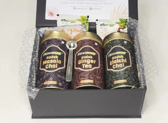 Kadak Elaichi , Ginger And Masala Tea Gift Box 200Gm