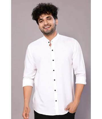 Anand Cotton Blend Regular Fit Solids Full Sleeves Men's Casual Shirt - Black ( Pack of 1 )