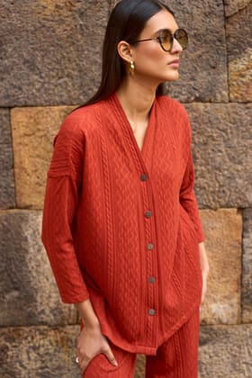 RUST KNIT TOP-S / Rust