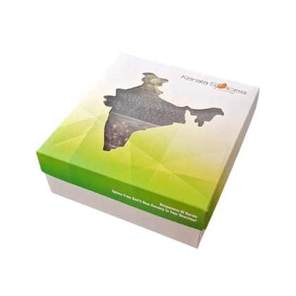 Kerala Spices Keralaspicesonline Gift Box -India | Cardamom 50gm, Black Pepper 50gm, Cloves 50gm, Staranise 25gm and Bayleaf 50gm with Beautiful Paper Craft Box | Gift Pack | Corporate Gifts