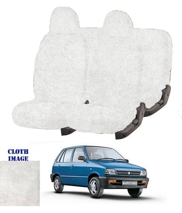 Maruti 800 White 5 Seater Car Seat Cover