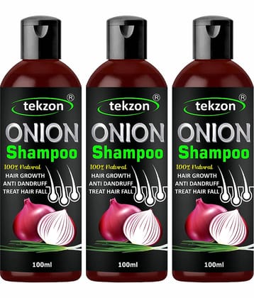 TEKZON Onion Hair Fall Shampoo for Hair Growth & Hair Fall Control Shampoo 100 mL Pack of 3