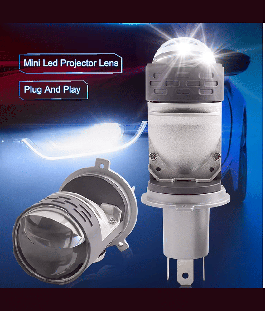 Aksmit Universal H4 Laser U2 Motorcycle 12V 40W LED Headlight Laser Light 3pin High Power Spot Light LED Headlight Bulb For Car Motorbike Driving Spot Light