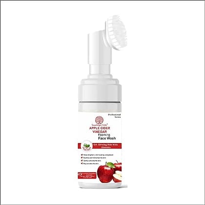 Soundarya Herbs Apple Cider Vinegar Foaming Face Wash - 100ml | Natural Cleanser and Skin Clarifier (Apple Cider)