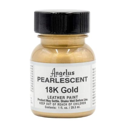 Angelus Pearlescent Leather Paints - 29.5ml-18K Gold