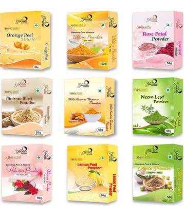 glowious - Skin Toning Face Pack for Normal Skin ( Pack of 9 )