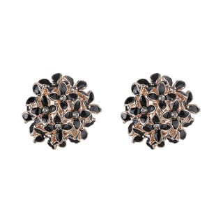 Enamel Daisy Flower Stud Earrings for Girls Alloy Material Earrings for Women's Fashion Jewellery for Party