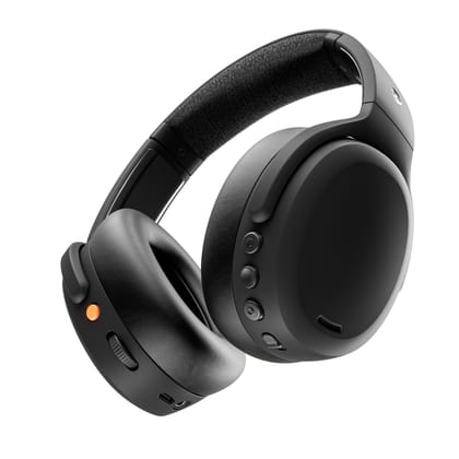 Skullcandy Crusher ANC 2 Wireless Bluetooth Over-Ear Headphones with Active Noise Cancellation, Adjustable Sensory Bass, 50Hr Battery, 40 mm Drivers, Multipoint Pairing, Built-in Mic – Black Black / Einheitsgröße