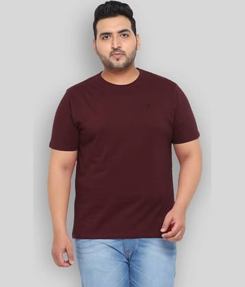 Urbano Plus Pack of 1 Cotton Regular Fit Men's T-Shirt ( Maroon )