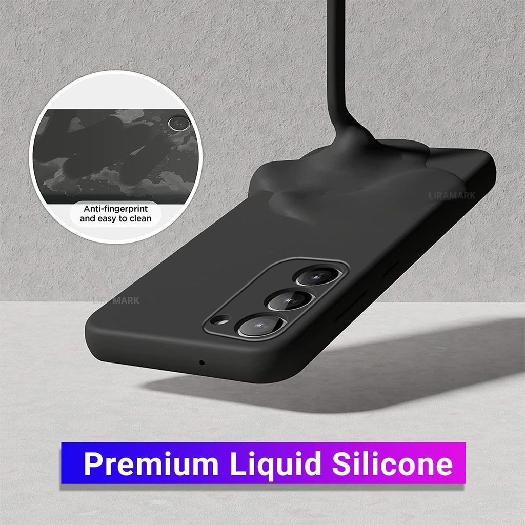 LIRAMARK Liquid Silicone Soft Back Cover Case for Samsung Galaxy S23 5G