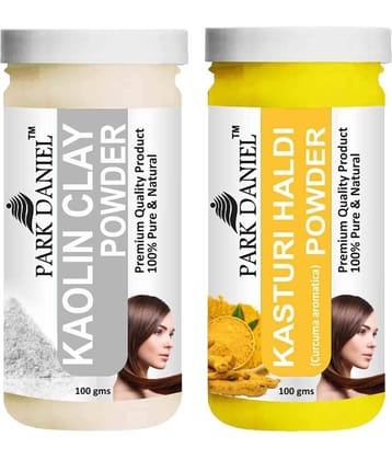 Park Daniel Kaunch Beej and Kasturi Haldi Powder For Volumizing Hair Mask For Damaged Hair Pack of 2 of 100 Grams(200 Grams)