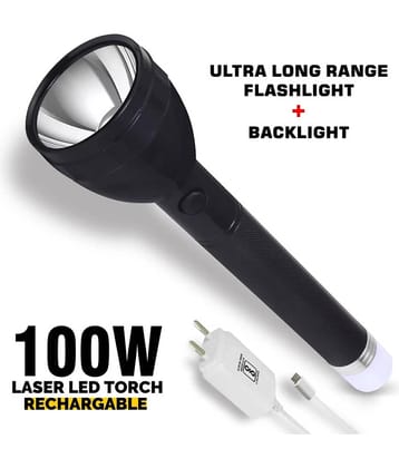 FIRSTLIKE - Above 50W Rechargeable Flashlight Torch ( Pack of 1 )