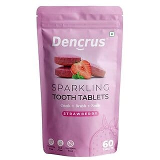DENCRUS Tooth Tablets SPARKLING STRAWBERRY - 60 Tablets