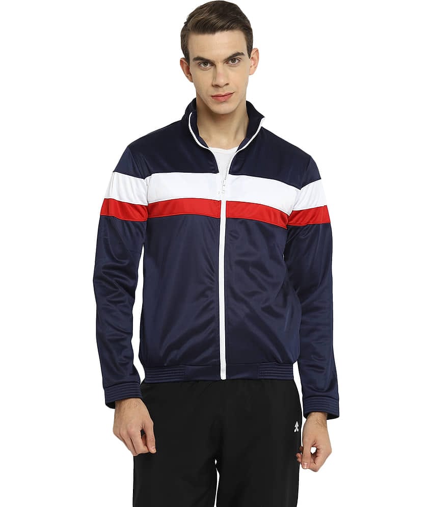 YUUKI Navy Polyester JACKET