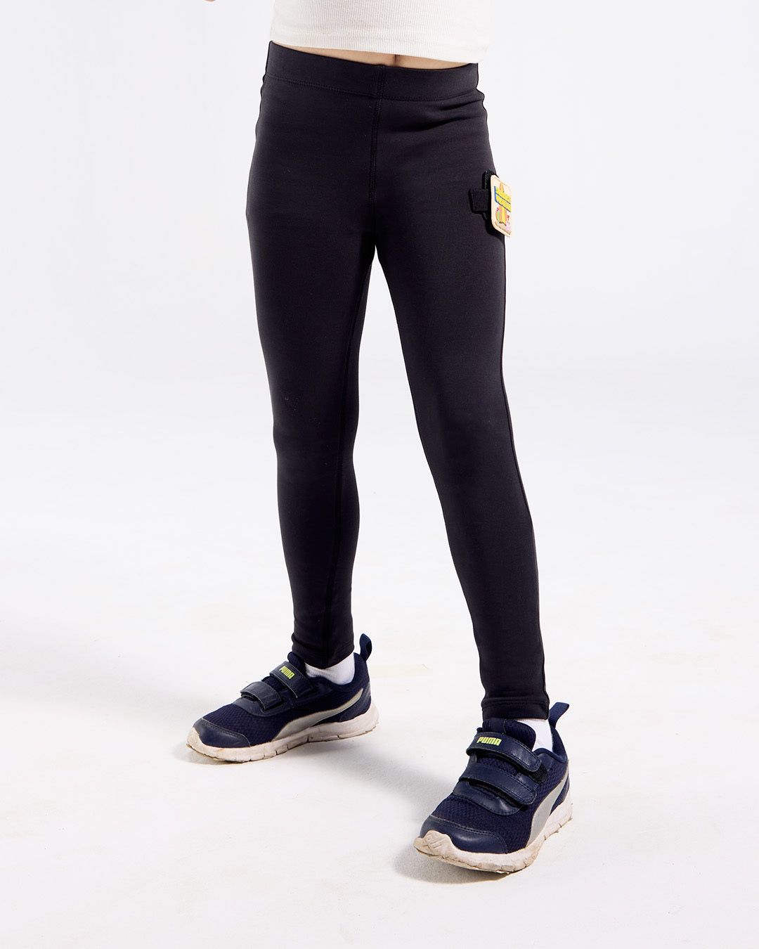 All Day Cotton Leggings-4-5 Y / Midnight Black