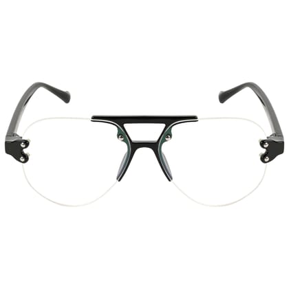 TERRY & CO | Zero Power Blue Cut Eyeglasses | Anti-Glare, UV Protection, Lightweight | For Gaming & Computer Use | Unisex | SHINE BLACK