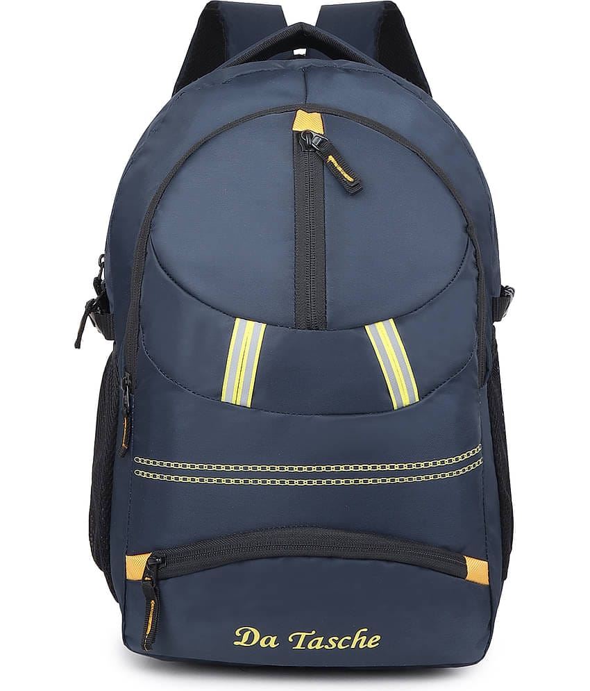 Da Tasche Navy Blue Polyester Backpack For Kids