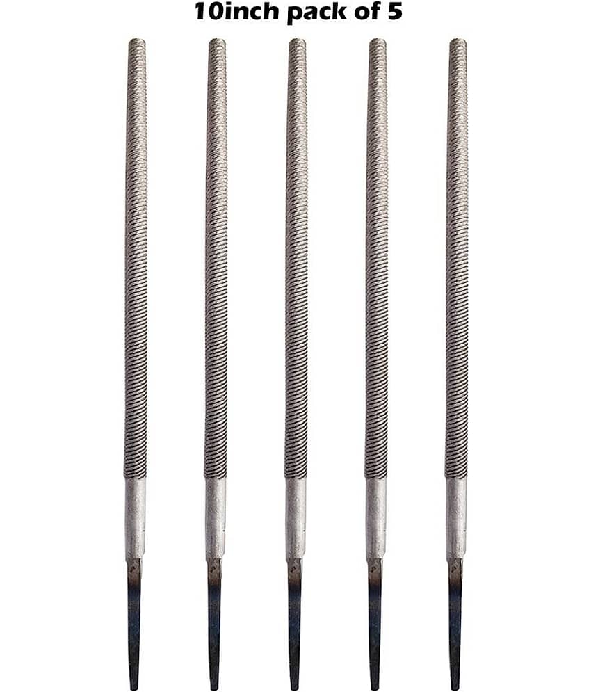 Round Engineer's File Tool 10Inch (250mm) (Pack Of 5) File & Rasp Round