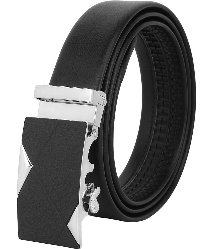 Zacharias - Black Leather Men's Formal Belt ( Pack of 1 )