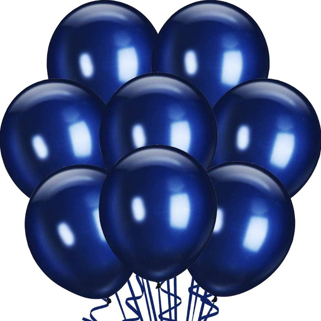 Dark Blue Latex/ Rubber Balloon - 8 inches - 50PC - Party and Festive Needs | Buy online on ZillyBuy