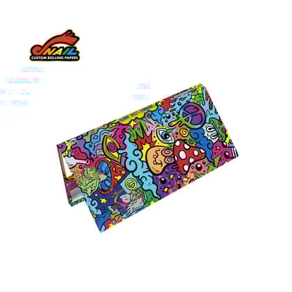 SNAIL King Size Rolling Papers with Tips - Pure Fun Doodle Collection-PSYCHEDELIC
