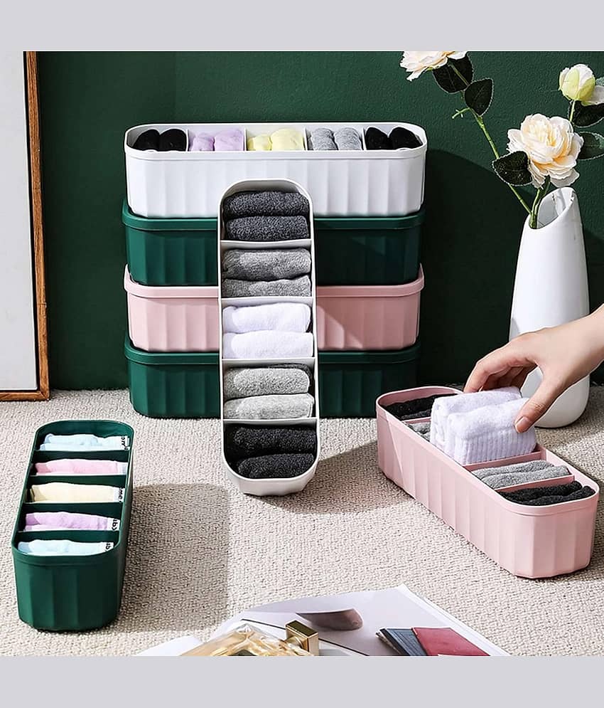 Dinely Plastic Multicolor Multi-Purpose Container ( Set of 4 )