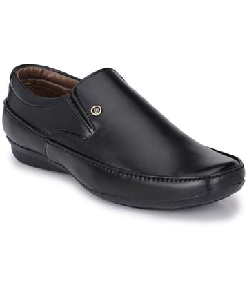 John Karsun Black Mens Slip On Formal Shoes - None